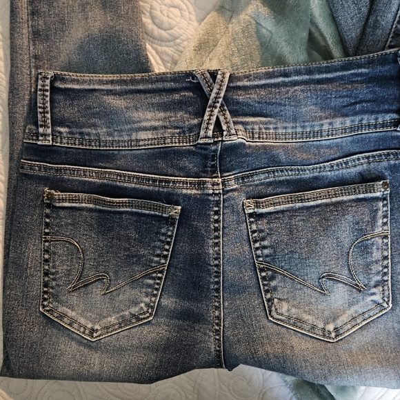 Juniors' WallFlower High-Rise Sassy Ankle Jeggings sz 9 - Picture 4 of 6